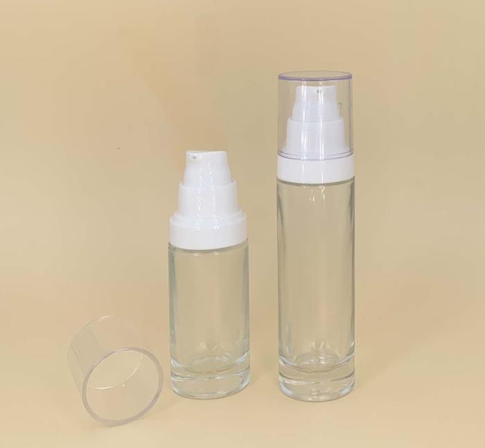 30 ml & 50 ml Glass Bottle with Pump